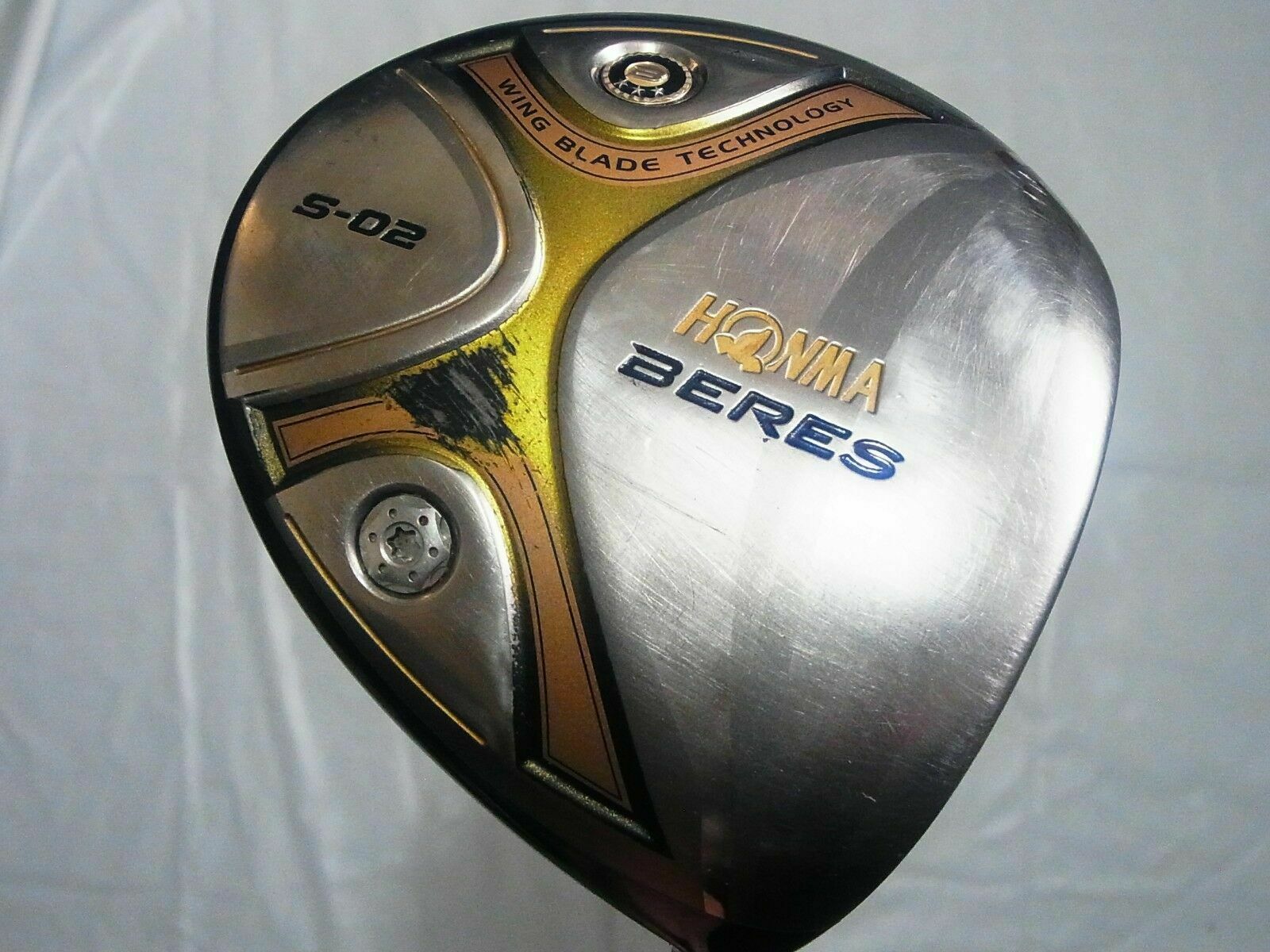 3-STAR HONMA GOLF CLUB DRIVER BERES S-02 LOFT-10 R-FLEX BERES