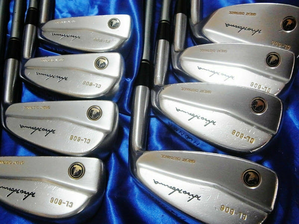 名器！ Hiro Honma/ヒロホンマ ゴルフセット（CL-606）バッグ付き 軟鉄鋳造 本間ゴルフ ヒロホンマ CL-606 青モグラ 3番～11番 Sw
