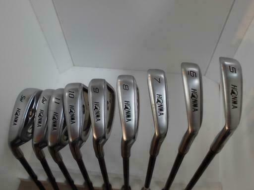 HONMA BERES MG703 2-STAR LEFTY LEFT-HANDED 9PC R-FLEX IRONS SET GOLF CLUBS BERES