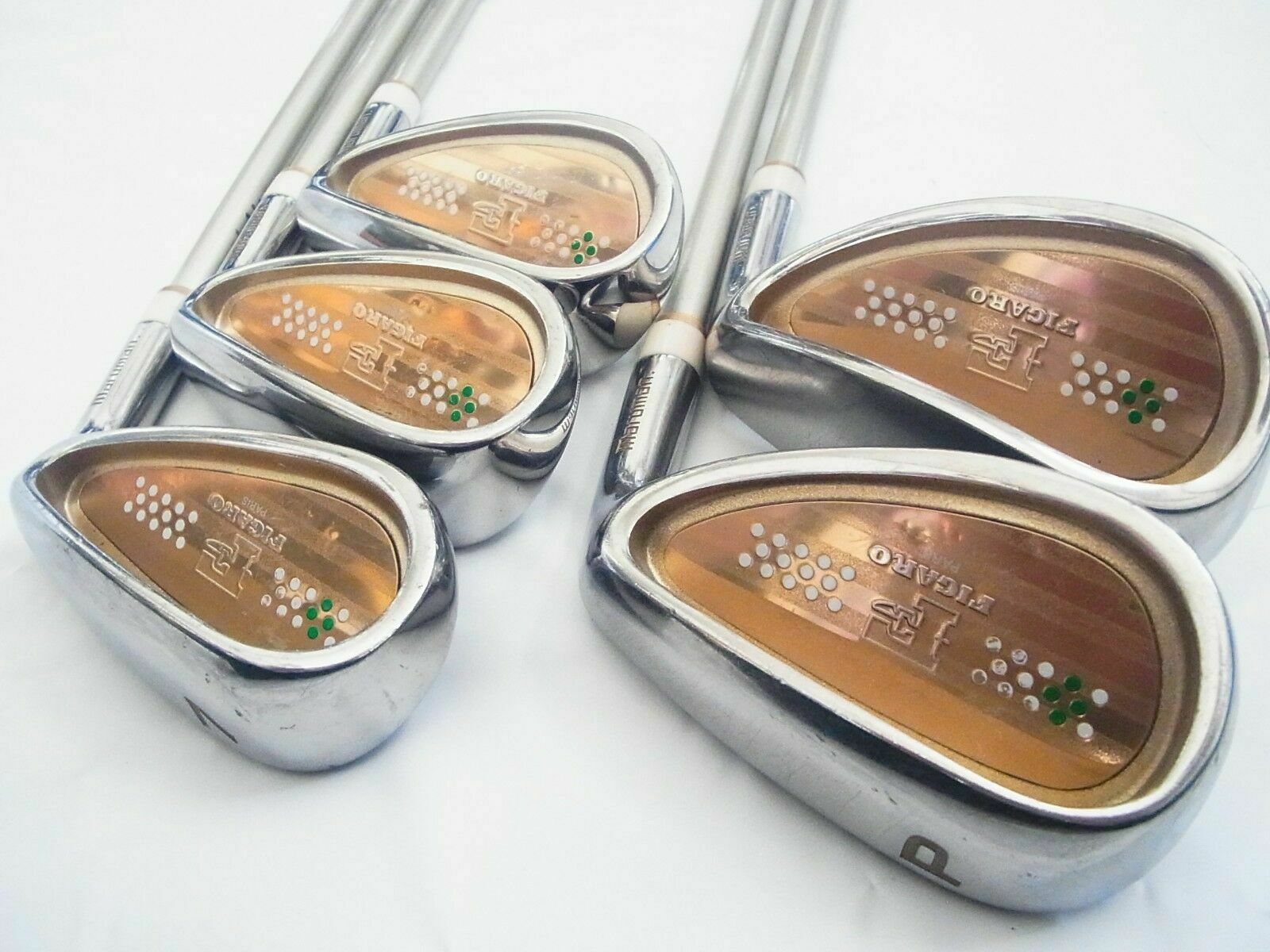 LADIES MARUMAN FIGARO GOLD 5PC L-FLEX IRONS SET GOLF CLUBS  MAJESTY