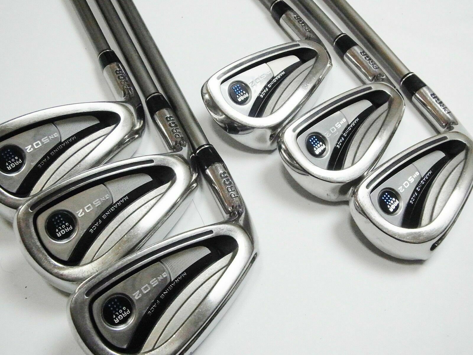 LEFT-HANDED PRGR GN502 6PC R-FLEX IRONS SET GOLF CLUBS 1118