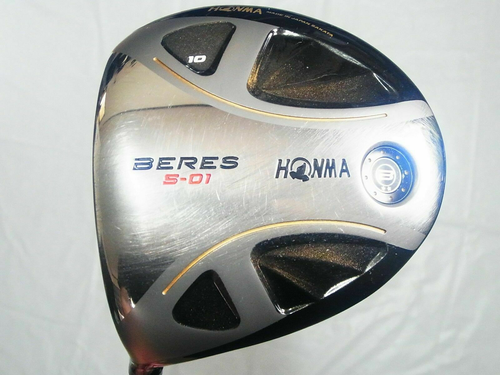 LEFT-HANDED 2-STAR GOLF CLUB DRIVER HONMA BERES S-01 LOFT-10 R-FLEX BERES