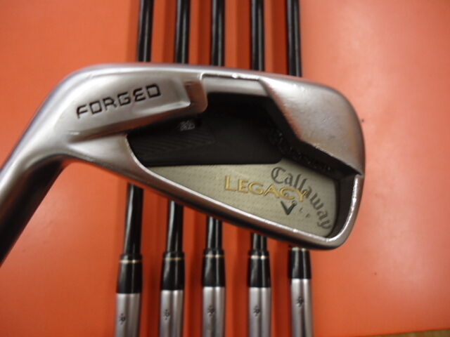 LEFTY LEFT-HANDED CALLAWAY LEGACY CARBON 6PC SR-FLEX IRONS SET GOLF CLUBS