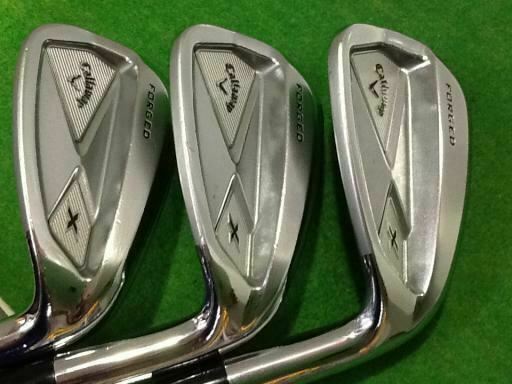 JAPAN MODEL CALLAWAY X-FORGED 2013 NSPRO 6PC S-FLEX IRONS SET GOLF