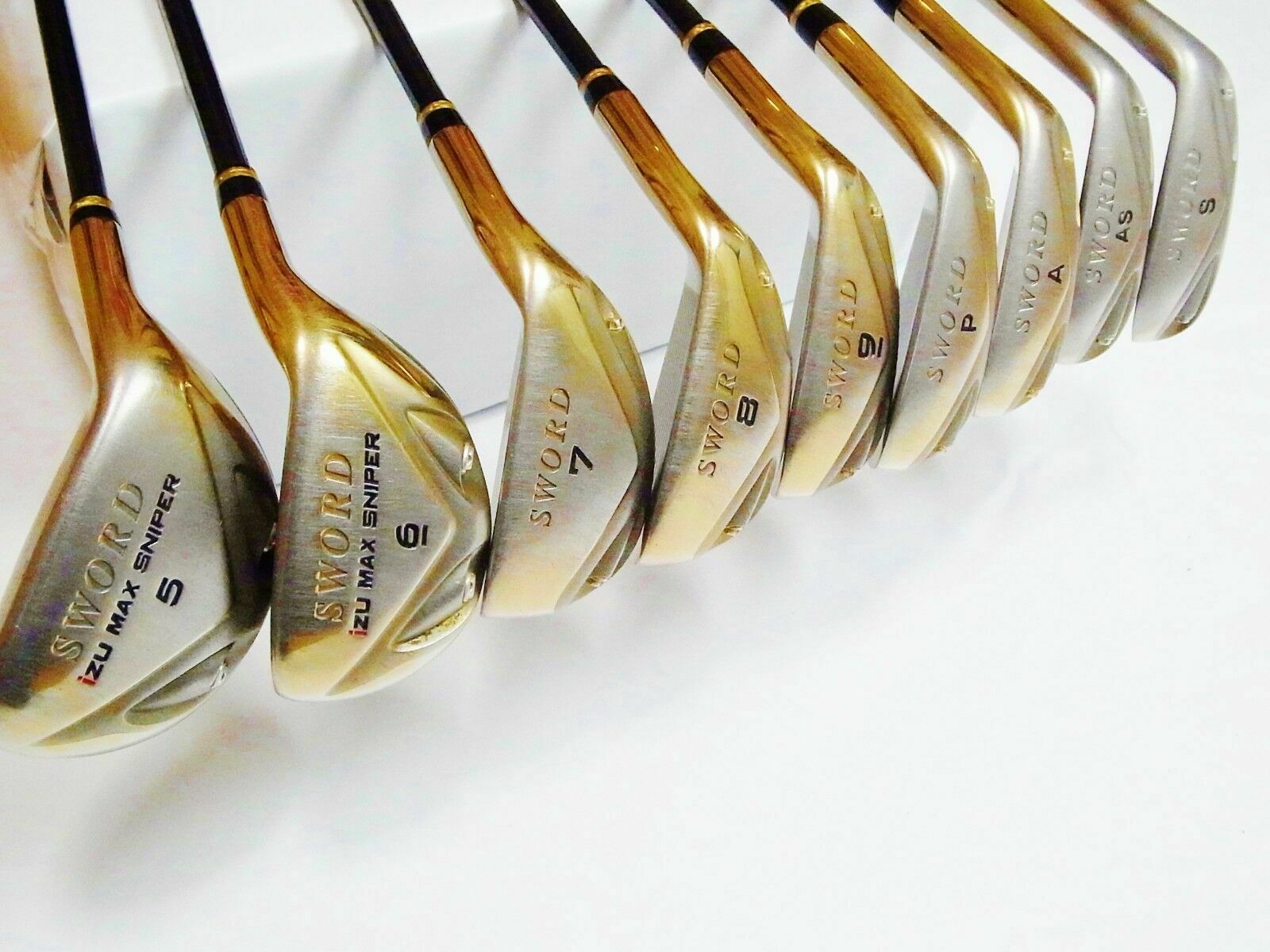 Utility Hybrid IRONS Katana Sword IZU MAX SNIPER 9pc R-Flex SET Golf Clubs 6237