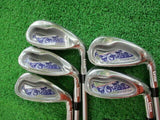 NEW LADIES HYBRID IRONS LYNX GOLF CYRISTAL CAT 5PC L-FLEX IRONS SET GOLF  CLUBS