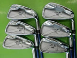 2011 JAPAN MODEL MACGREGOR MACTEC NV-F BLUE 6PC R-FLEX IRONS SET GOLF CLUBS