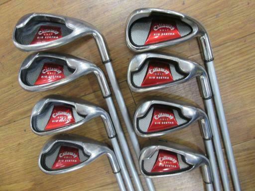 CALLAWAY BIG BERTHA 2008 JAPAN JP MODEL 8PC R-FLEX IRONS SET GOLF CLUBS
