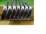 PRGR iD Nabla Black Forged 7pc S-Flex IRONS SET Golf Clubs Excellent