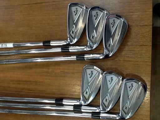 JAPAN MODEL CALLAWAY X-FORGED 2013 DYNAMIC GOLD 7PC S-FLEX IRONS SET GOLF 1167