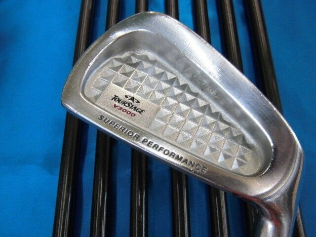 BRIDGESTONE TOUR STAGE V3000 V-3000 8PC S-FLEX IRONS SET  GOLF CLUBS