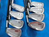 BRIDGESTONE TOUR STAGE V3000 V-3000 8PC S-FLEX IRONS SET  GOLF CLUBS