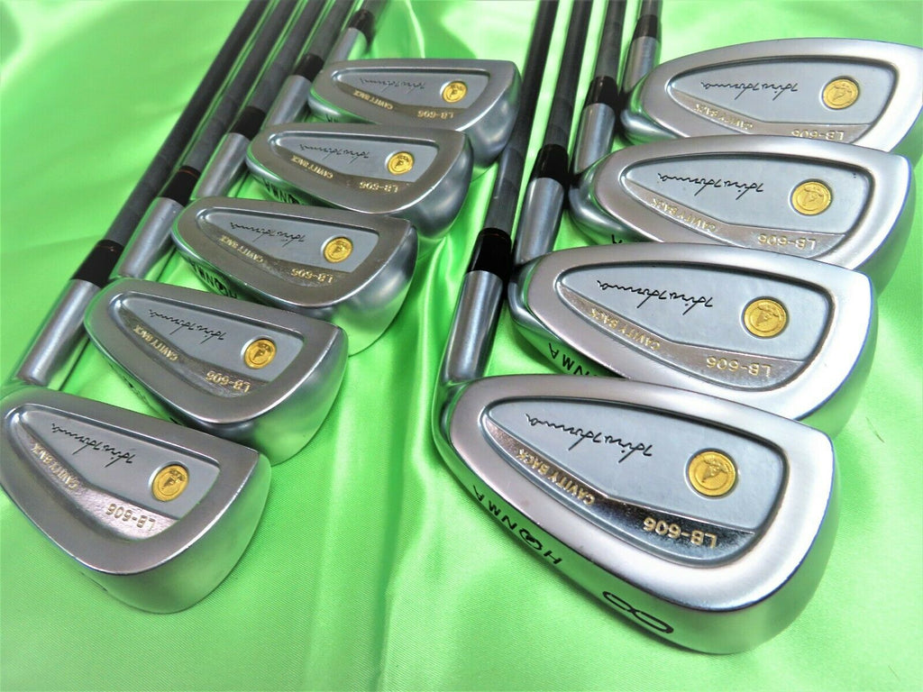 HONMA GOLF CLUBS LB-606 2-STAR GOLD 9PC R-FLEX IRONS SET