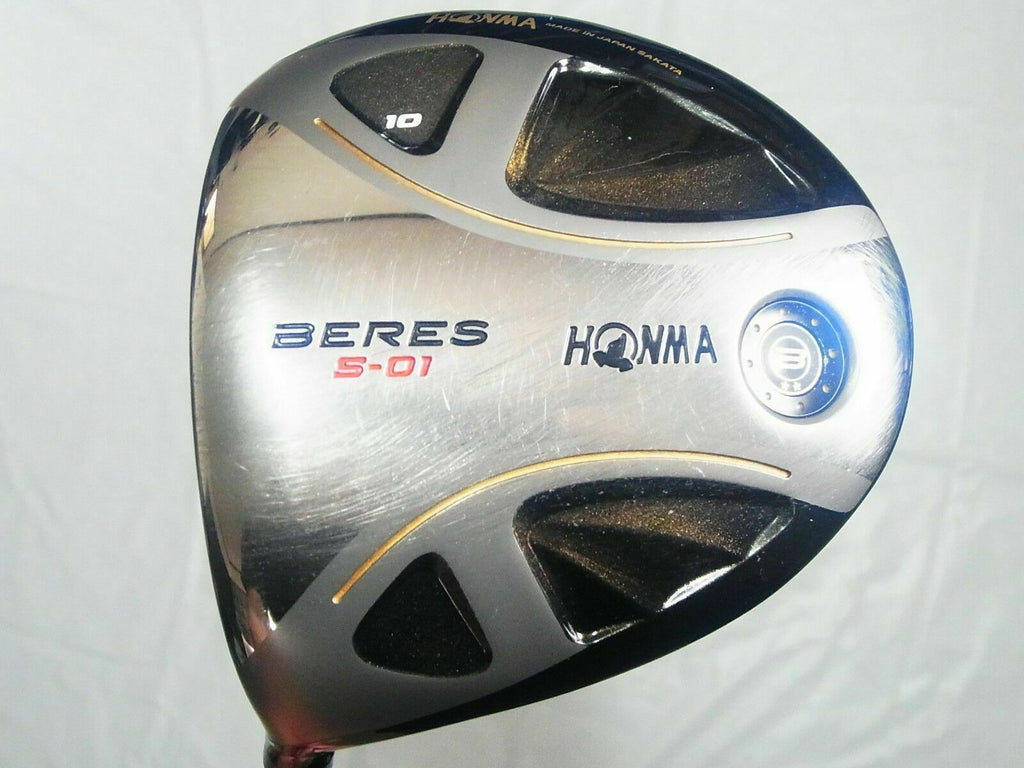 LEFT-HANDED 2-STAR GOLF CLUB DRIVER HONMA BERES S-01 LOFT-10 R-FLEX BERES