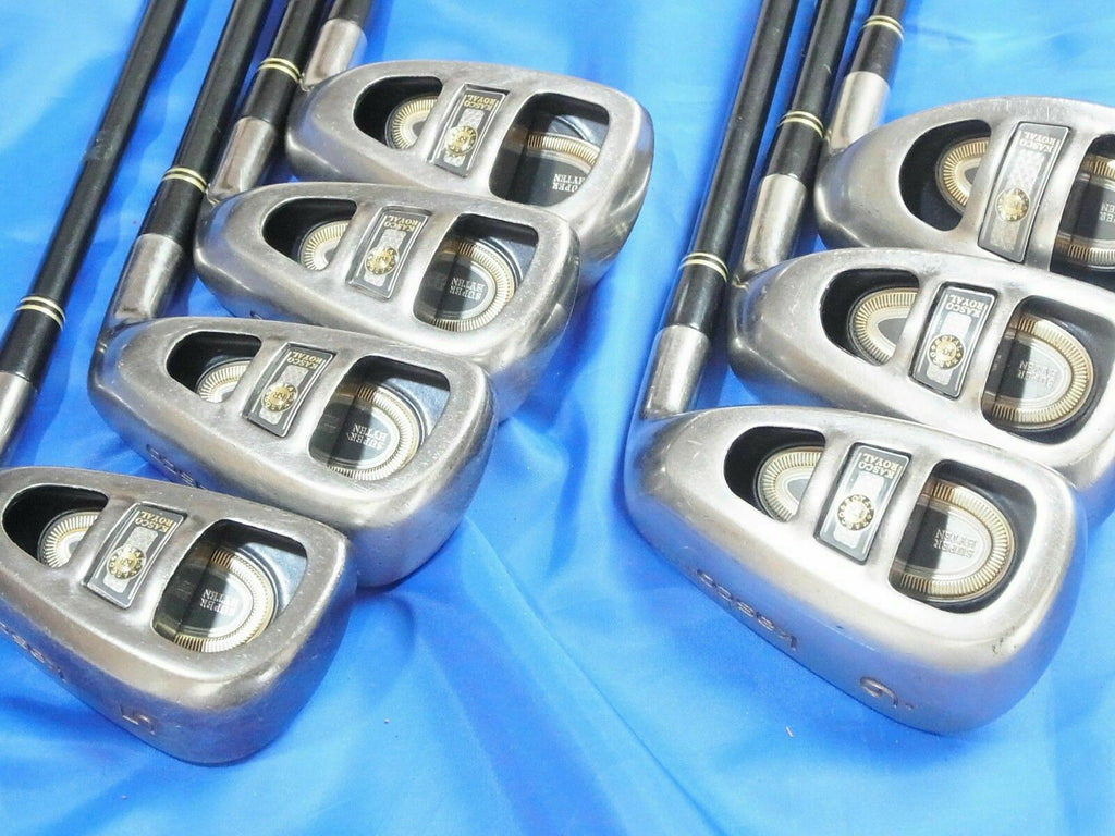 KASCO ROYAL JAPAN PREMIUM MODEL 7PC R-FLEX IRONS SET GOLF CLUBS 958