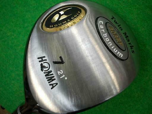 GOLF CLUBS FAIRWAY WOOD HONMA TWIN MARKS 808RF 2-STAR #7 7W LOFT-21 R-FLEX BERES