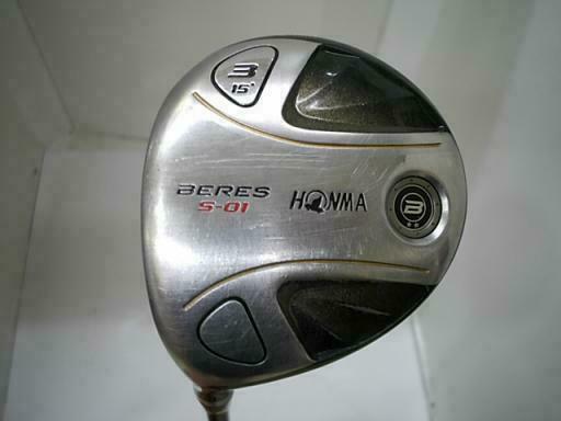 GOLF CLUBS FAIRWAY WOOD LEFT-HANDED HONMA BERES S-01 2-STAR 3W R-FLEX BERES