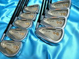 K18 GOLD 2-STAR HONMA TWIN MARKS AP-501 9PC R-FLEX IRONS SET GOLF CLUBS BERES