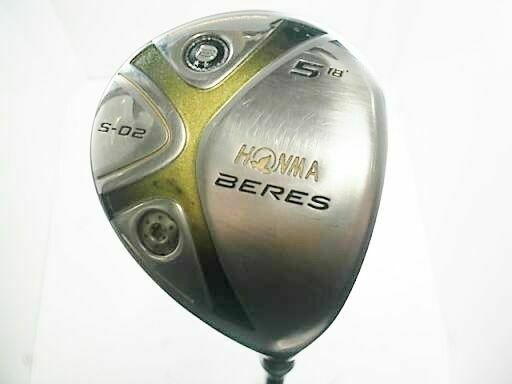 GOLF CLUBS FAIRWAY WOOD HONMA BERES S-02 2-STAR #5 5W LOFT-18 SR-FLEX BERES