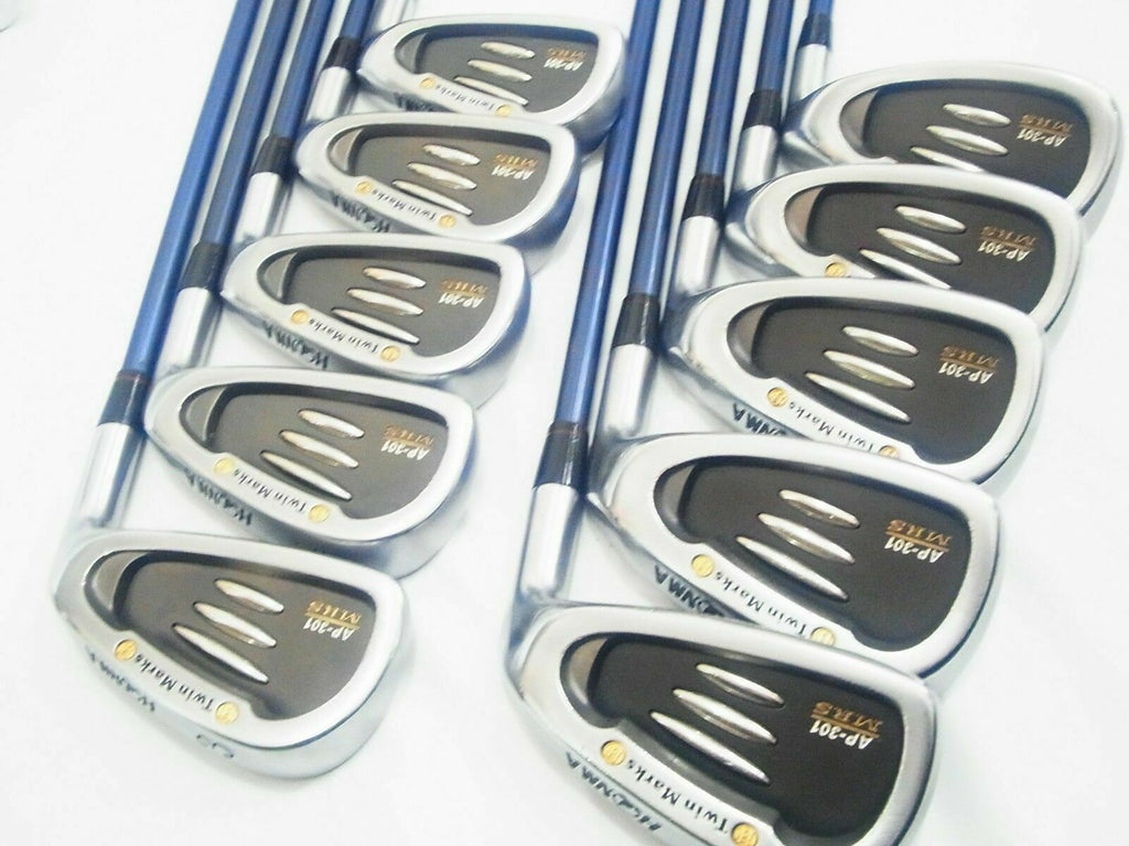 PERFECT 10PC! HONMA TWIN MARKS AP-301 MRS R-FLEX IRONS SET GOLF CLUBS