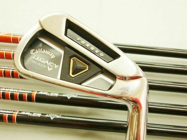 HENRIK STENSON TOUR-AD 2013 CALLAWAY LEGACY BLACK 6PC S-FLEX IRONS SET GOLF CLUB