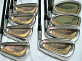 BEAUTIFUL GOLD 8pc MARUMAN Titus X-2 R-flex IRONS SET Golf Clubs