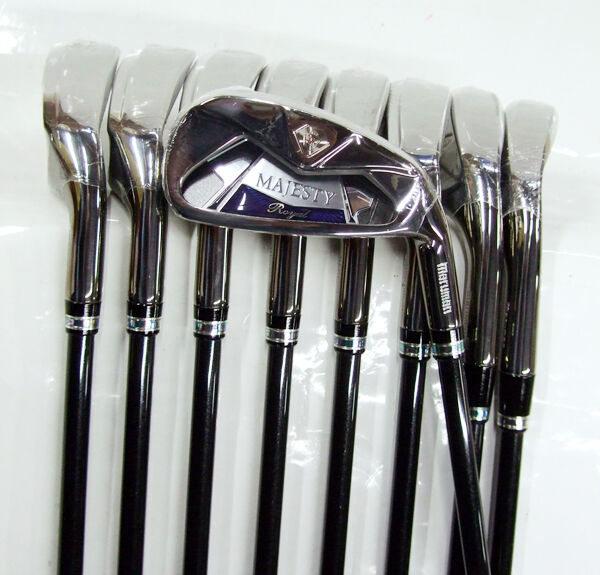 NEW 2015 MODEL MARUMAN MAJESTY ROYAL  BLACK 9PC R-FLEX IRONS SET GOLF CLUBS