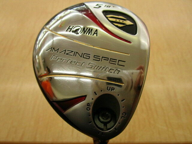 GOLF FAIRWAY WOOD HONMA AMAZING SPEC PERFECT SWITCH 3-STAR #5 5W LOFT-18 R-FLEX