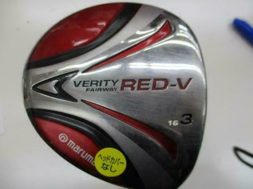 GOLF CLUBS FAIRWAY WOOD MARUMAN VERITY RED-V VIVID RED 3W S-FLEX 5257 MAJESTY