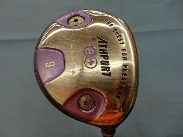 GOLF CLUBS FAIRWAY WOOD HONMA ATHPORT E+ LADIES WOMENS #9 9W LOFT-24 L-FLEX