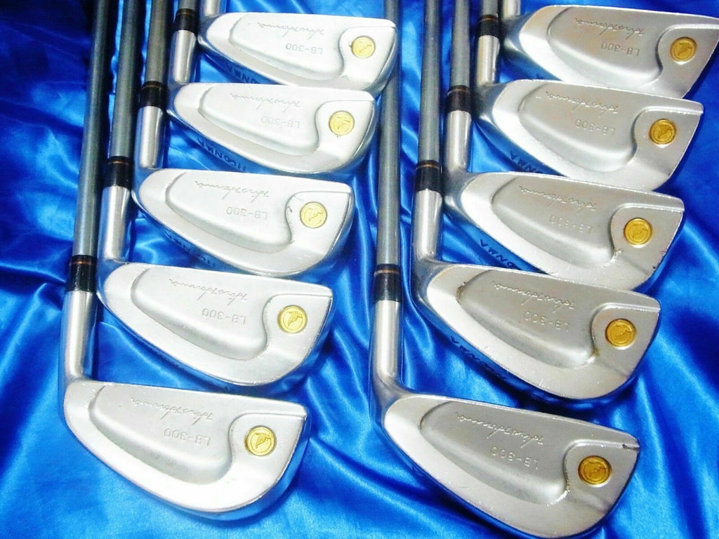 RARE SR-FLEX LOW WEIGHT  IRONS 10PC HONMA LB-300 GOLD SET GOLF CLUBS 4188 BERES