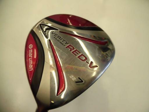 GOLF CLUBS FAIRWAY WOOD MARUMAN VERITY RED-V VIVID RED 7W S-FLEX 5257 MAJESTY