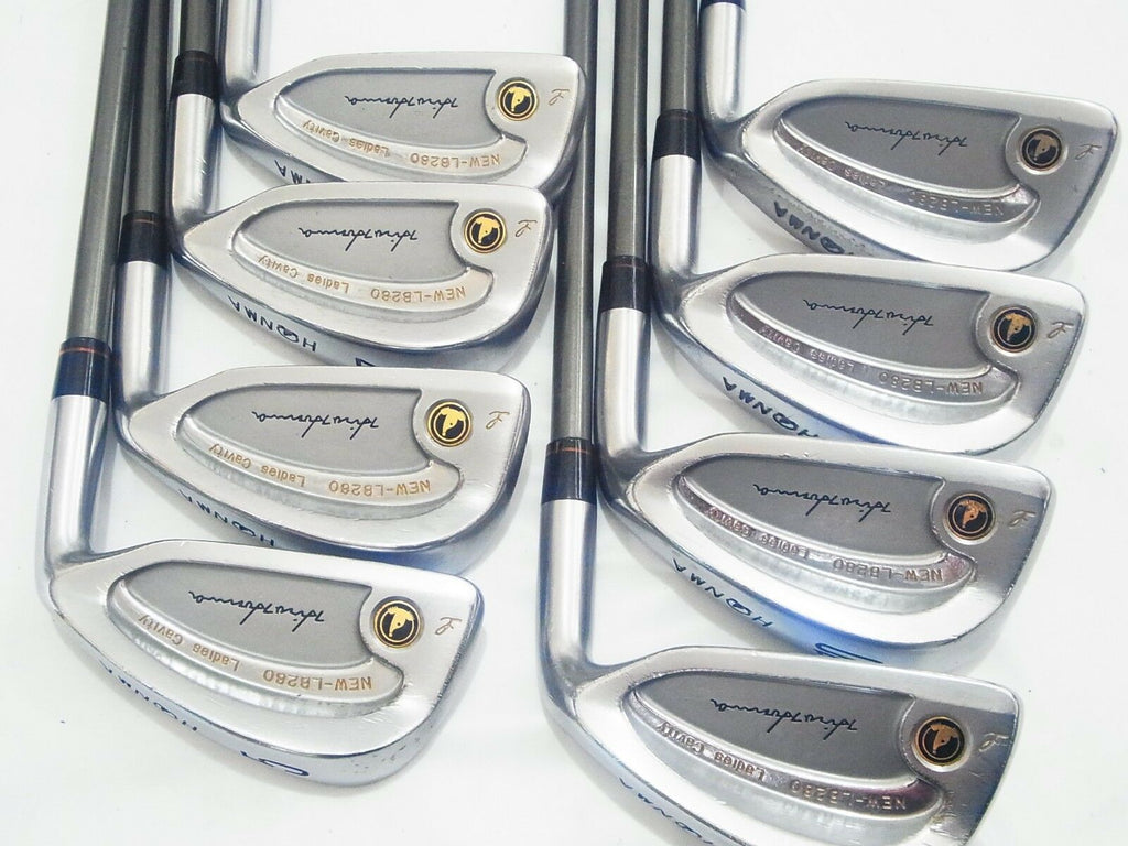 4-STAR LADIES HONMA NEW-LB280 L-FLEX 8PC IRONS SET GOLF CLUBS 1158 BERES
