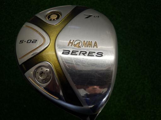 GOLF CLUBS FAIRWAY WOOD HONMA BERES S-02 2STAR #7 7W LOFT-21 R-FLEX BERES