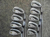 TAYLOR MADE GLOIRE FORGED JP MODEL 9PC NSPRO S-FLEX IRONS SET GOLF 10187