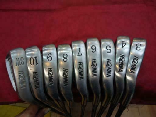 HONMA TWIN MARKS TF-201 9PC ORIGINAL SHAFT R-FLEX IRONS SET GOLF 10237 BERES