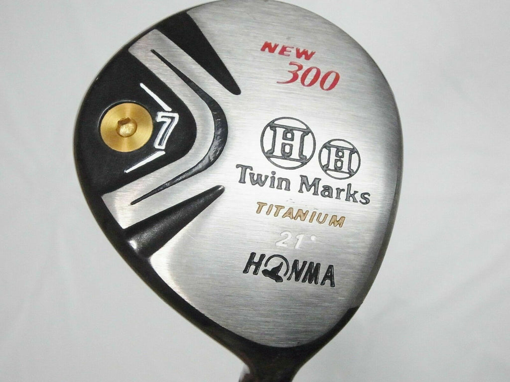 GOLF CLUBS FAIRWAY WOOD EXCELLENT 2-STAR HONMA TWIN MARKS NEW 300 7W R-FLEX