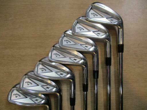 JAPAN MODEL CALLAWAY X-FORGED 2013 MEMPHIS 7PC SR-FLEX IRONS SET GOLF 1167