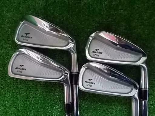 BRIDGESTONE TOUR STAGE V-IQ 2006 FORGED 8PC NSPRO R-FLEX IRONS SET GOLF 10277