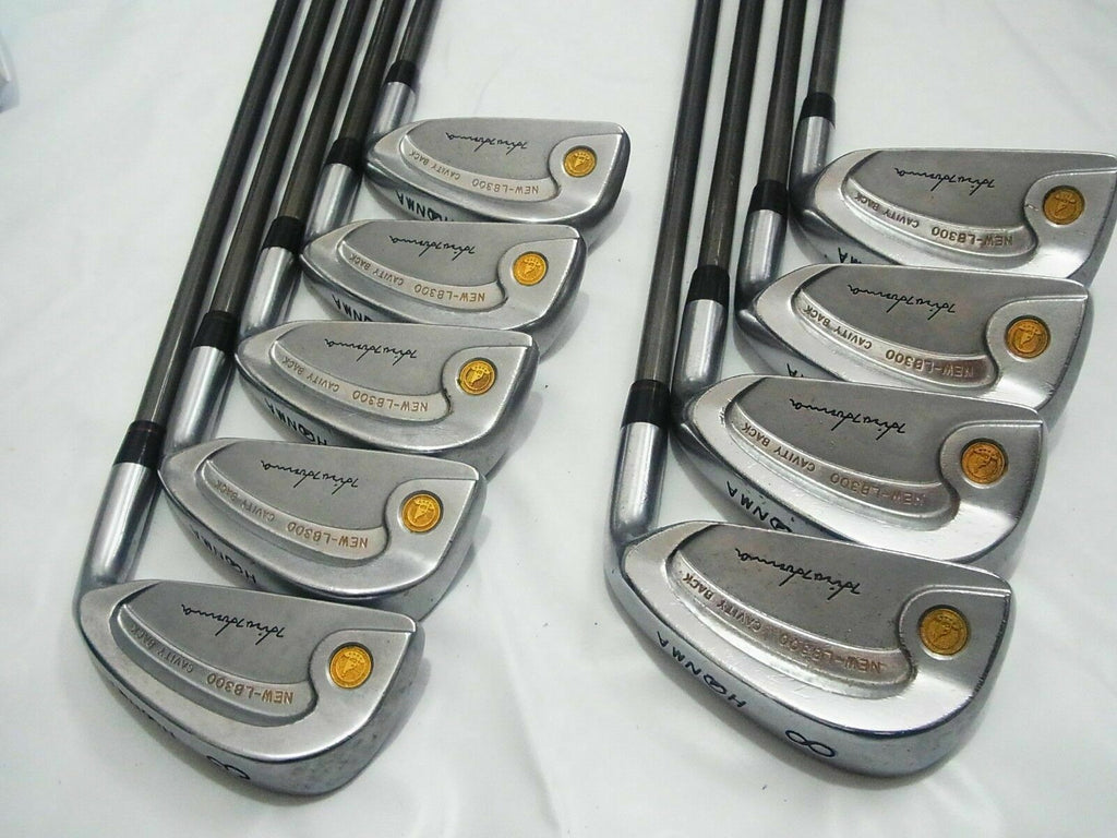 LOW WEIGHT HONMA NEW-LB300 GOLD 4-STAR 9PC R-FLEX SET IRONS GOLF CLUBS BERES