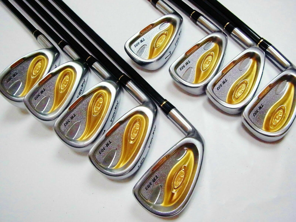 9PC LEFT-HANDED 2-STAR HONMA TWIN MARKS TM-503 R-FLEX IRONS SET GOLF CLUBS BERES