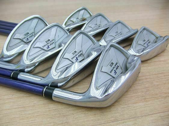 2011 JAPAN MODEL MACGREGOR MACTEC NV-F BLUE 8PC R-FLEX IRONS SET GOLF CLUBS