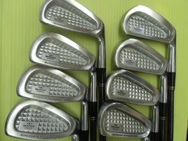 BRIDGESTONE TOUR STAGE V3000 V-3000 8PC R-FLEX IRONS SET  GOLF CLUBS