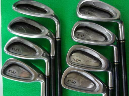 DUNLOP XXIO 2004 8PC R-FLEX CAVITY BACK IRONS SET GOLF CLUBS 577