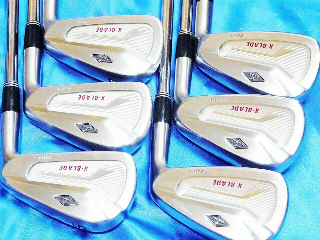 BRIDGESTONE TOURSTAGE X-BLADE 701G 6PC S-FLEX IRONS SET GOLF CLUBS 5108