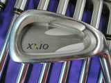 DUNLOP XXIO 10PC STEEL SHAFT R-FLEX CAVITY BACK IRONS SET GOLF CLUBS