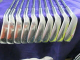 DUNLOP XXIO 10PC STEEL SHAFT R-FLEX CAVITY BACK IRONS SET GOLF CLUBS