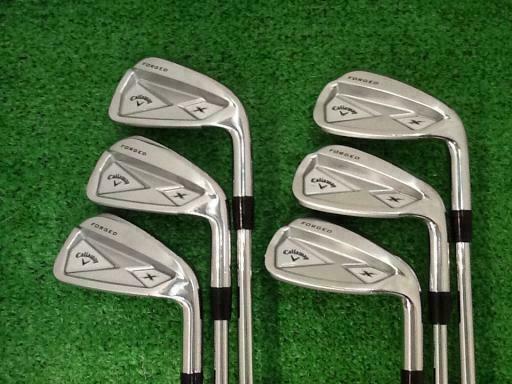 JAPAN MODEL CALLAWAY X-FORGED 2013 DYNAMIC GOLD 6PC S-FLEX IRONS SET GOLF 1167