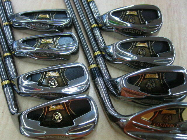 8PC MARUMAN MAJESTY PRESTIGIO SUPER 7 R-FLEX HYBRID IRONS SET GOLF CLUBS 777