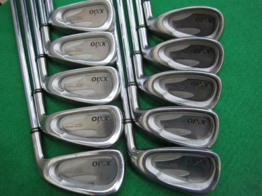 DUNLOP XXIO 10PC STEEL SHAFT S-FLEX CAVITY BACK IRONS SET GOLF CLUBS